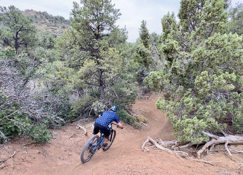 Dropping into Skull Rock.