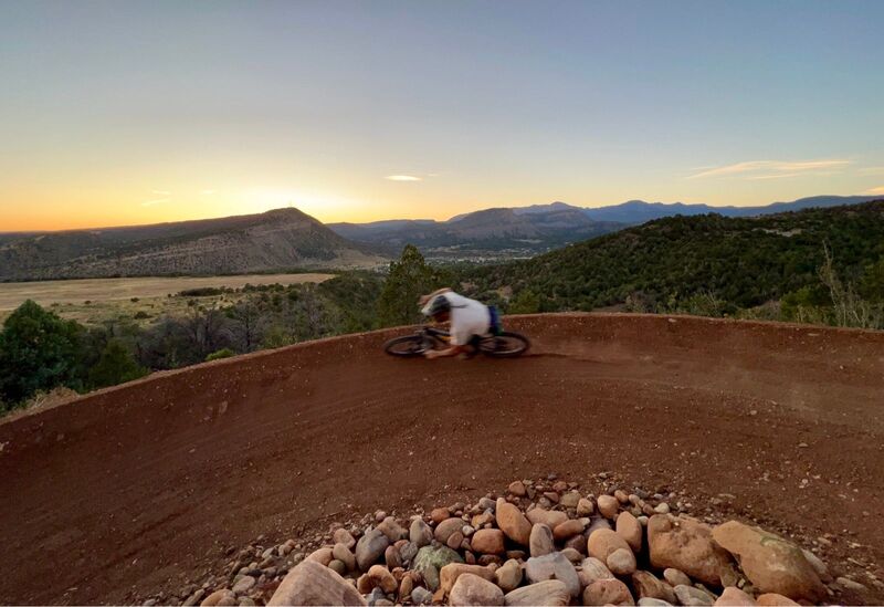 Berm on the Intermediate Flow Trails.