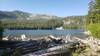 The view you get from the top of the Pozega Lake Trail of the beautiful Pozega Lake.