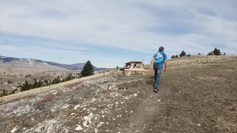 The scenic vista and high point of the Ridgeview Scenic Trail.