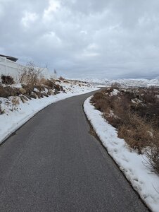 Bike path and view to the south.
