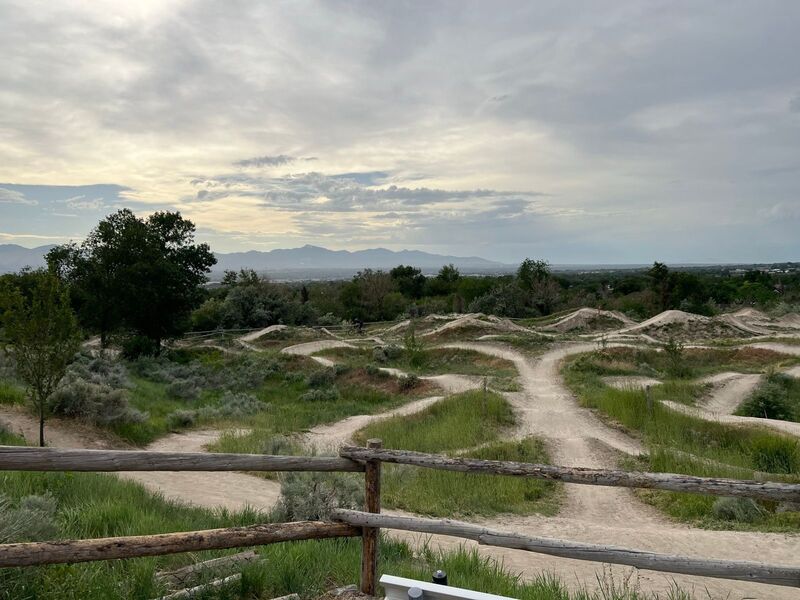 Draper bike park jump lines.