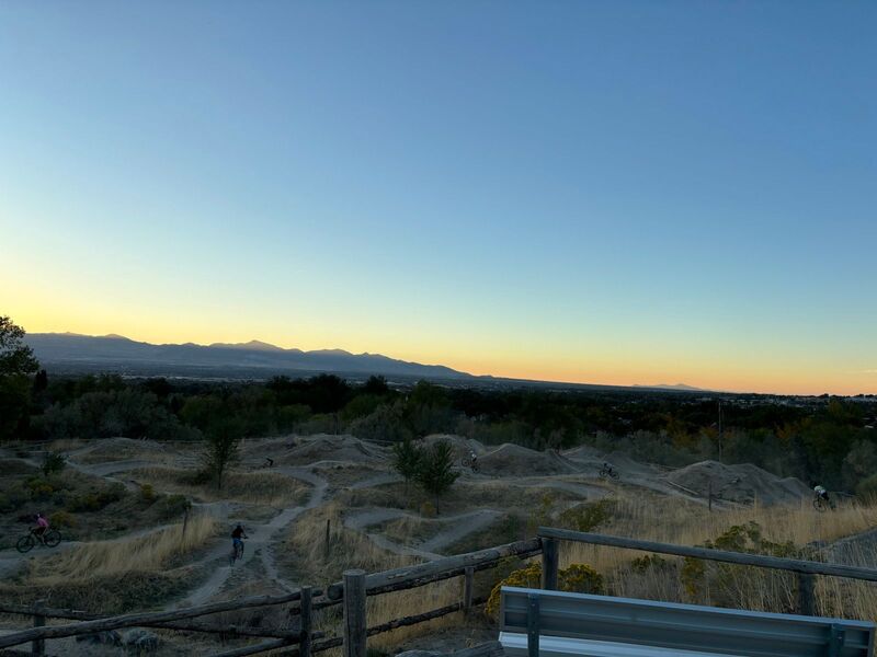 View of the DBP jumps, the pro line is the largest set of jumps.