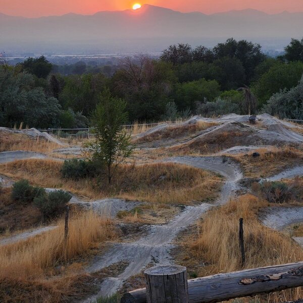 Sunset at the DBP jumps.