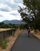 Bike path view to the north.