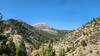 View looking up Dynamite Gulch towards one of the prominent summits of Lewis and Clark Caverns State Park.