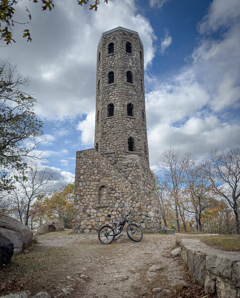 The famous stone tower.