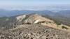 Photo taken from near the summit of Elkhorn Peak, looking down the ridgeline towards the top of the Elkhorn Peak Trail.