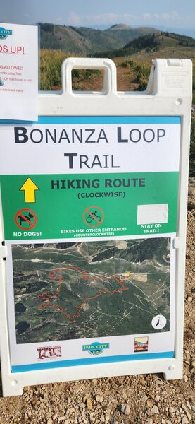 Trailhead signage