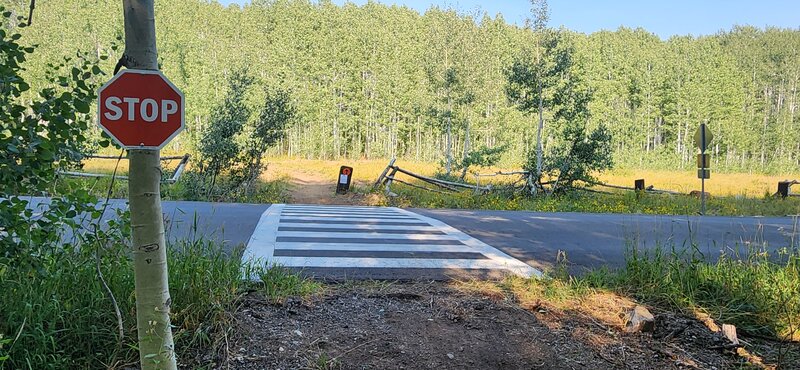 Trail crossing.