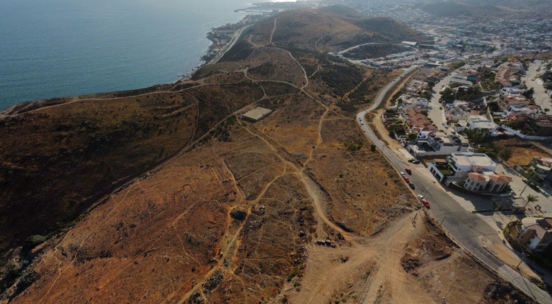 Panoramic view from a drone.