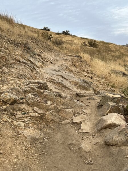 Rock feature on Bobs Trail.