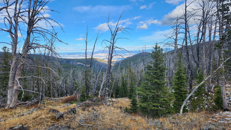 A view from the high point of Beaver Creek Trail looking out towards Canyon Ferry Lake.