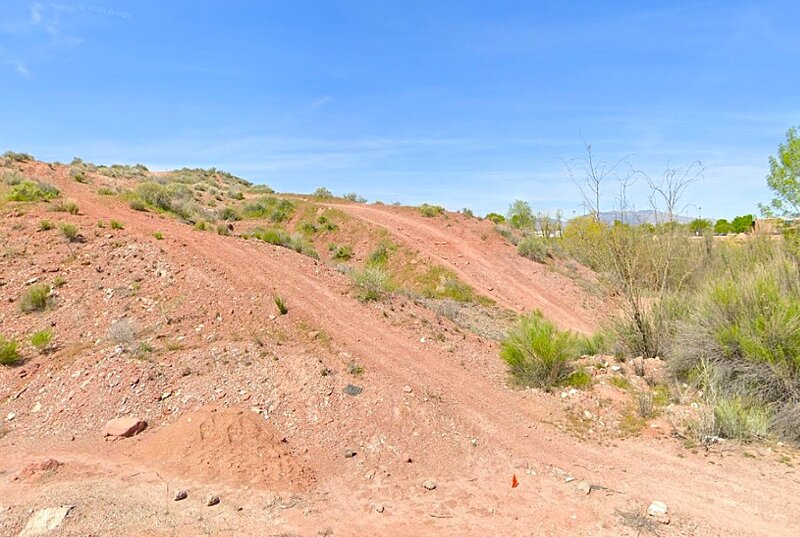 View to the southwest at the north section of the trail at the NICA loop intersection.