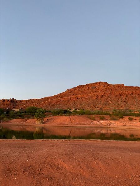 Tawa Pond just off of Snow Canyon Parkway and the bike path.