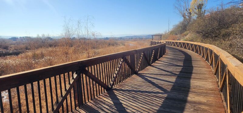 Boardwalk along the Virgin River.