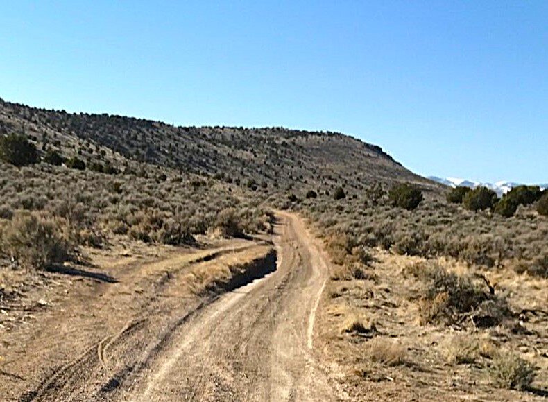 Typical packed clay doubletrack.