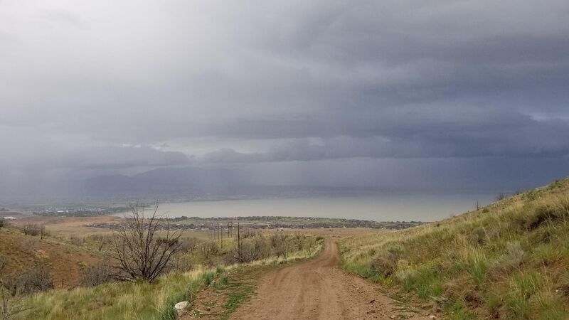 Dirt Road back to Saratoga and Utah Lake.