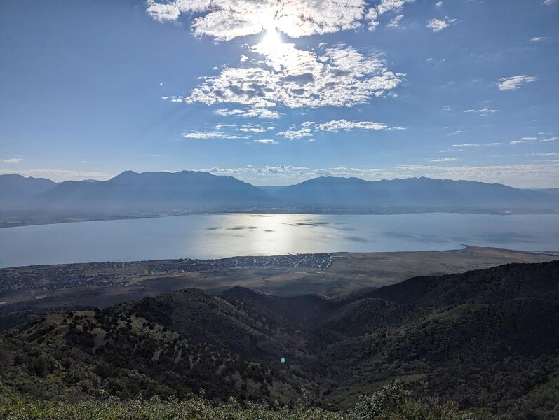 View of Utah Lake from near the Summit.