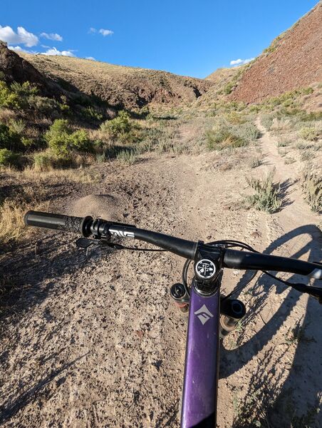 Twist Canyon uphill back to the NICA trails.