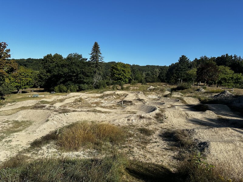 Skills area at Shore Acres Bike Park