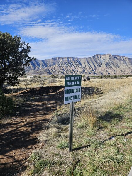 Tanker 56 trail marker.