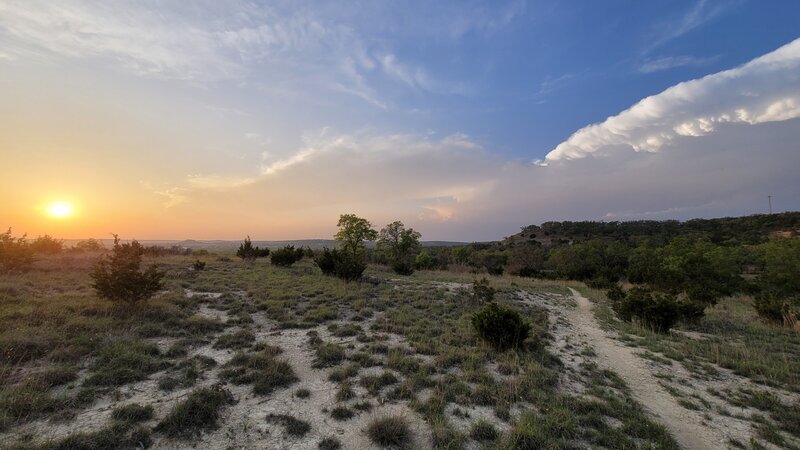 Sunset on Trail 11.