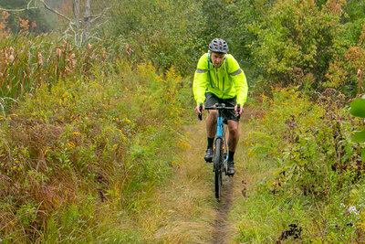 Trails are tight, but smooth enough for a gravel bike.
