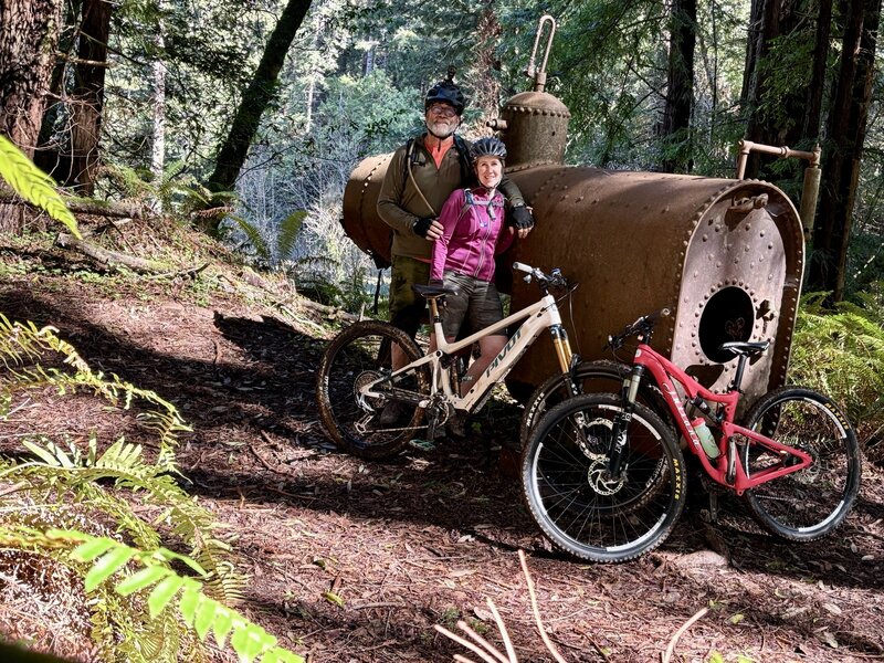 The old historic boiler from logging operations ~100 years ago.
