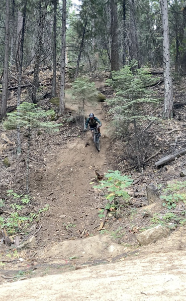 End of Domer Trail: steep and sketchy!