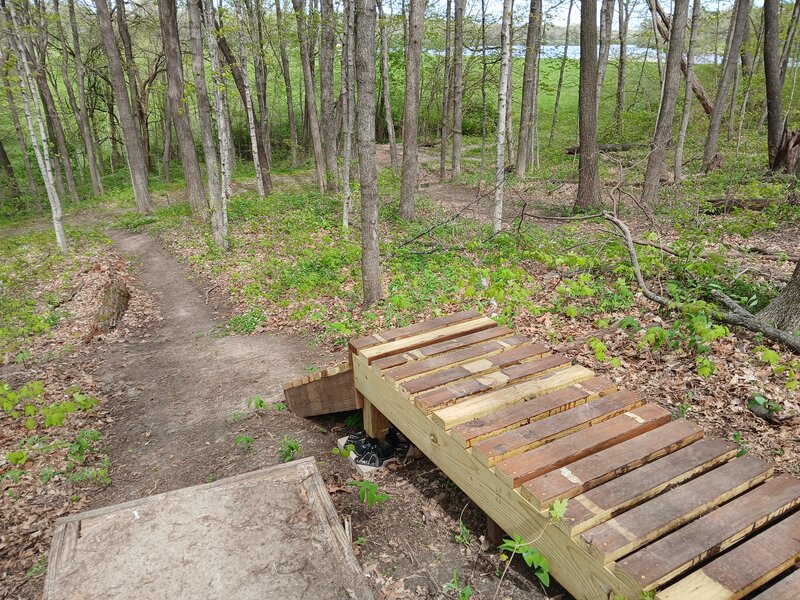 View out over short and mid drops.