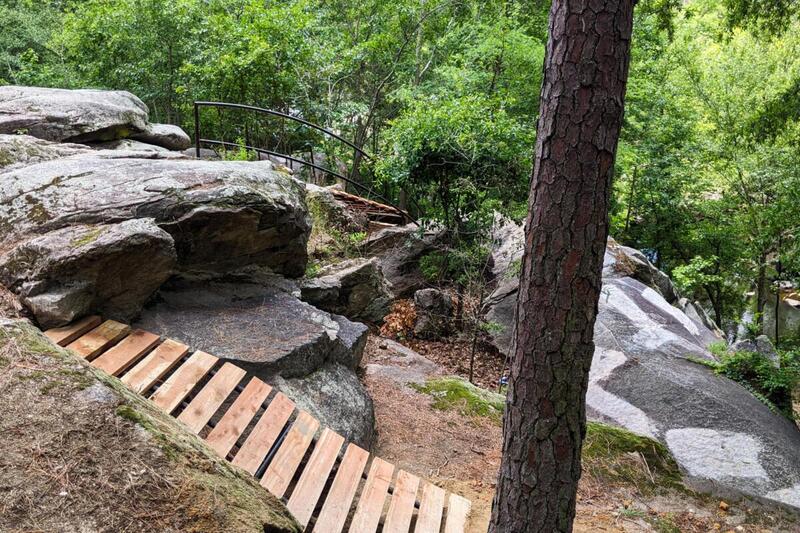Rocky Mount Boulder Section. Photo by Nature Trails LLC, who built the trail.