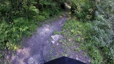 The first downhill.