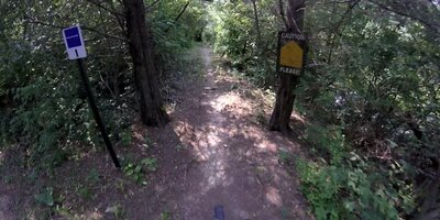 The northern trailhead off of Z Trail.