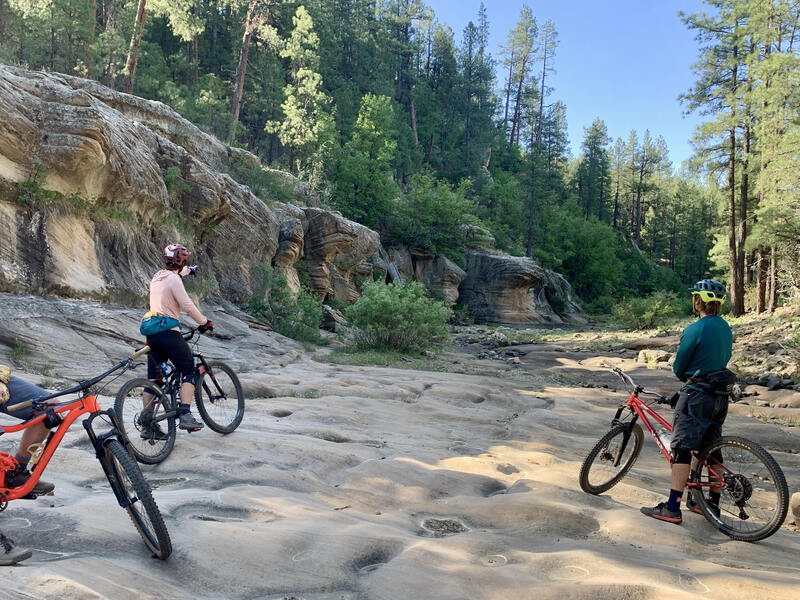 Geology at the bottom of Kelly Canyon, in Pumphouse Wash