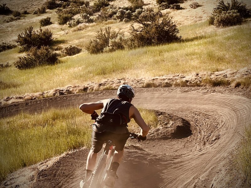 Fun fast berms on Sideshow.