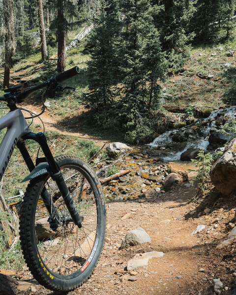 One of the smaller water crossings.