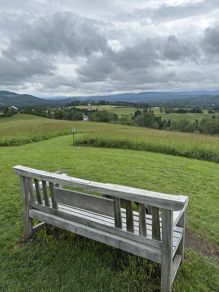 The view from one of the bench's on the trail.