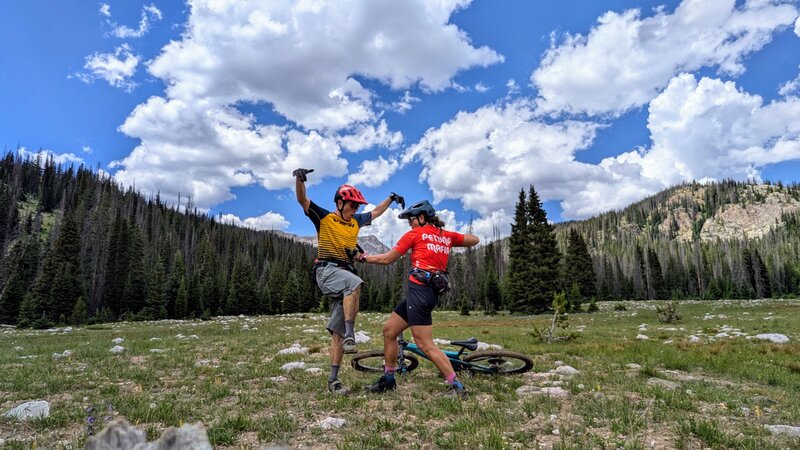 Beautiful meadow towards the beginning of the ride.