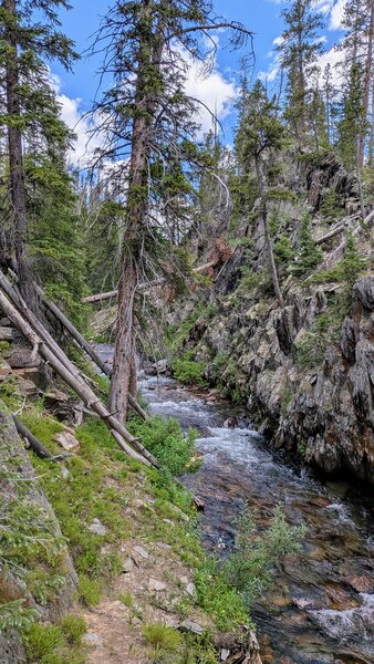 Bridge creek crossing.