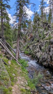Bridge creek crossing.