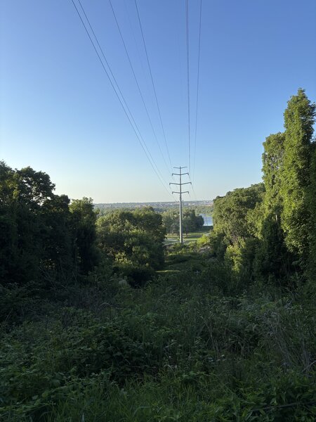 View from river road.