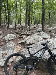 Steep rocky section on the upper part of Glade Runner.