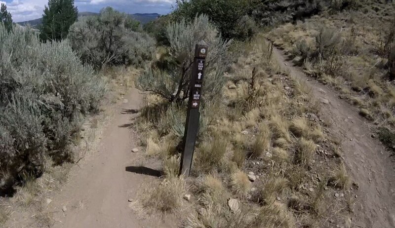 Trail junction of "Wall" and "Riddle".