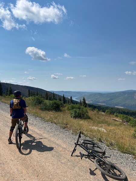 Top of the climb looking back at Vallecito.