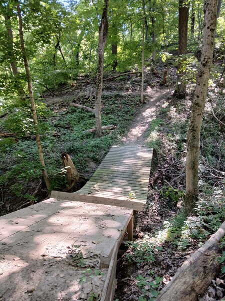 The jump bridge viewed from River Road.