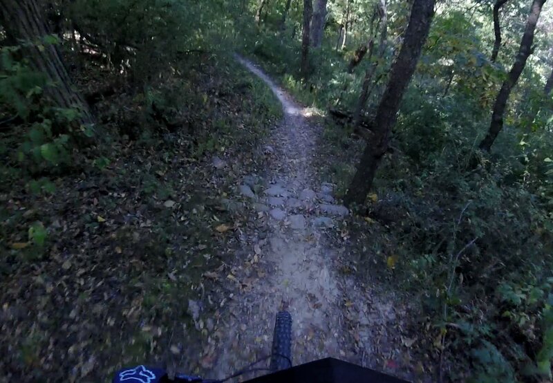 Small rocky drop.
