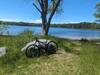 Short ride on the trail from the trailhead to a small remote lake...great for a cooldown sit.