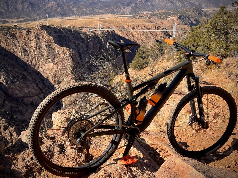 Royal Gorge Bridge in the background.