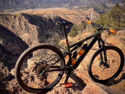 Royal Gorge Bridge in the background.